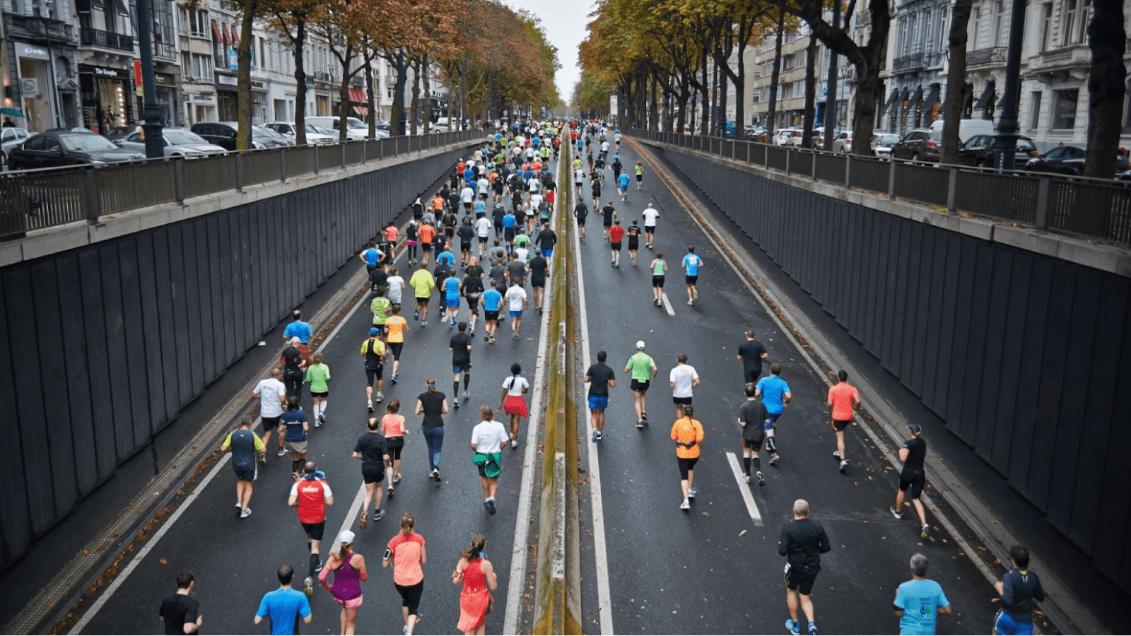 People running a 5k