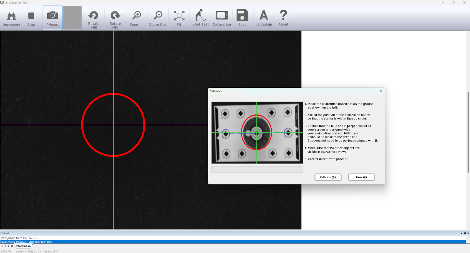 NVISAGE N1 Launch Monitor-calibration-guide-3