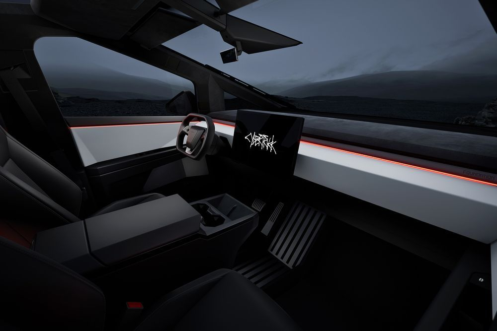 ดีไซน์ภายในรถยนต์ : Tesla Cybertruck