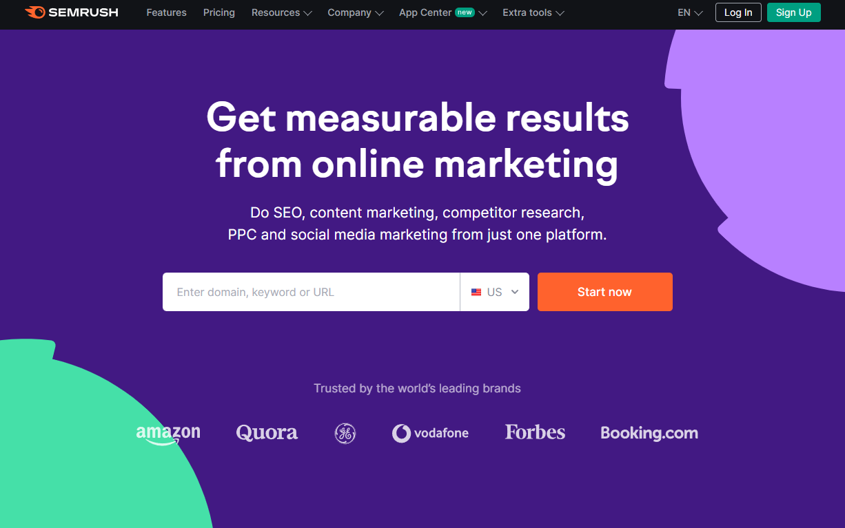 Semrush: Get measurable results from online marketing