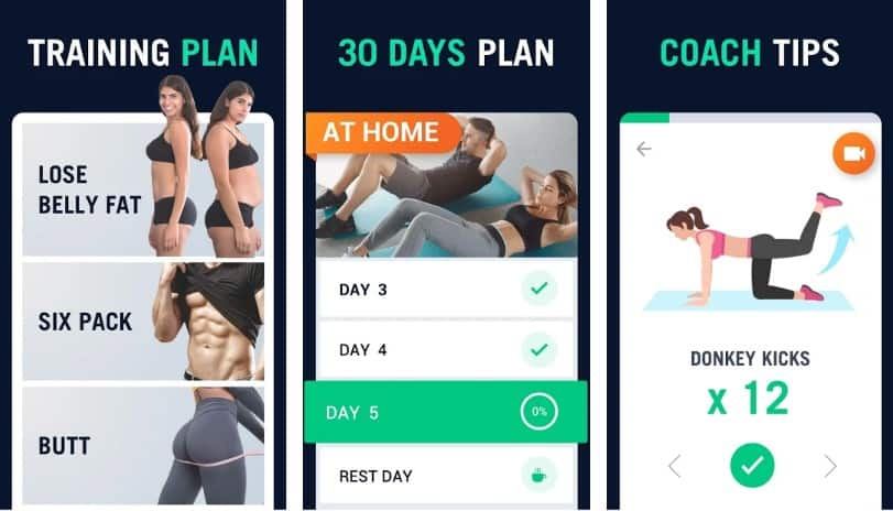 aplikasi workout gratis 30 Days Fitness Challenge