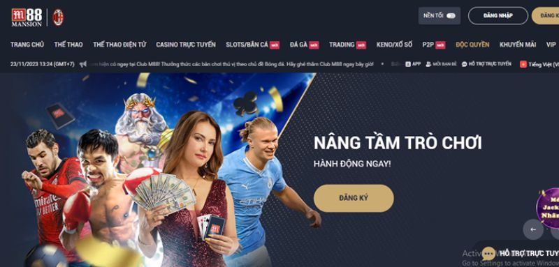 Cùng Casinomcw khám phá sản phẩm cược tại M88 