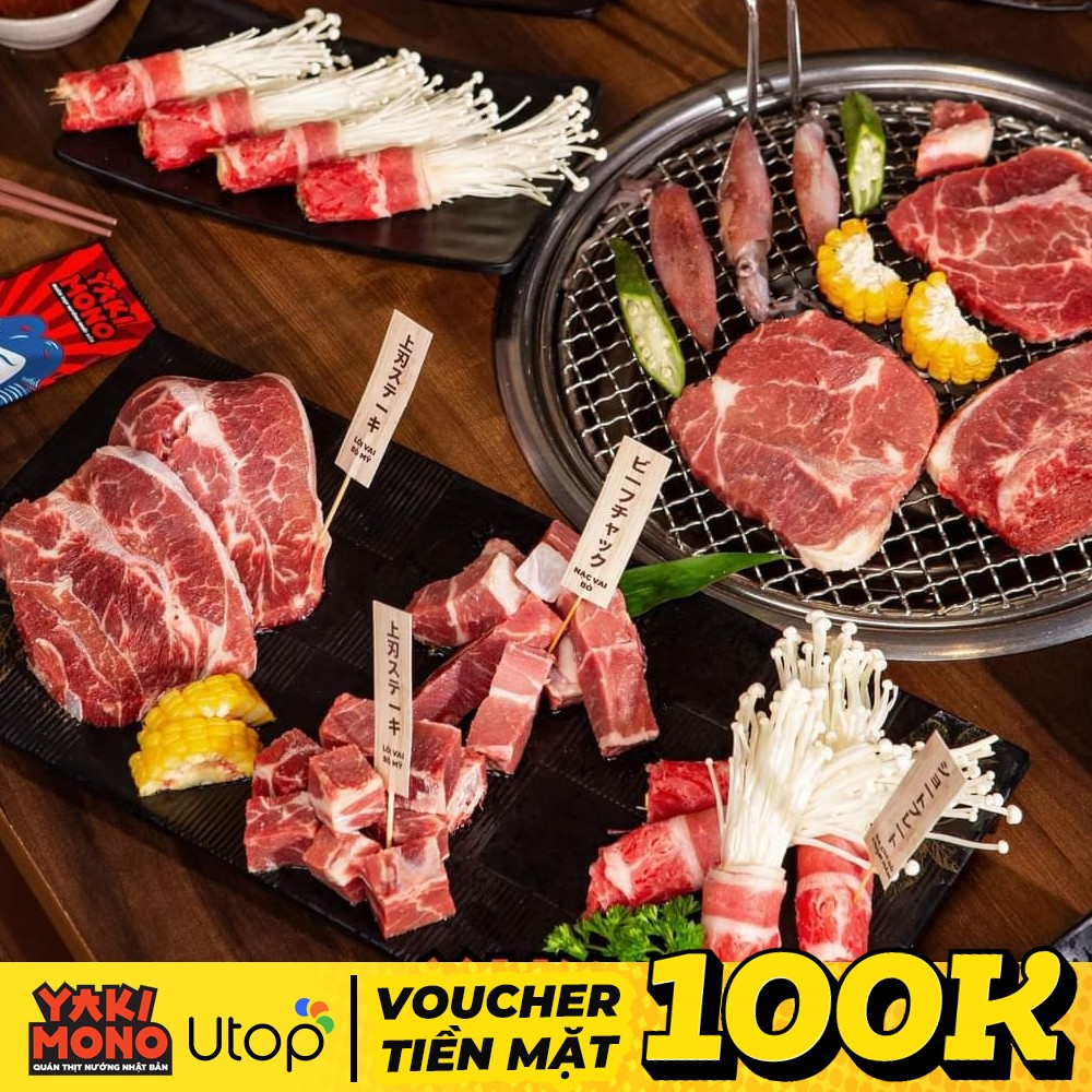 Yakimono: Khám Phá Hương Vị Buffet Lẩu Nướng Nhật Bản và Voucher Tiền Mặt Hấp Dẫn Từ Utop!
