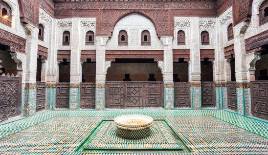 Inside Bou Inania Madrasa