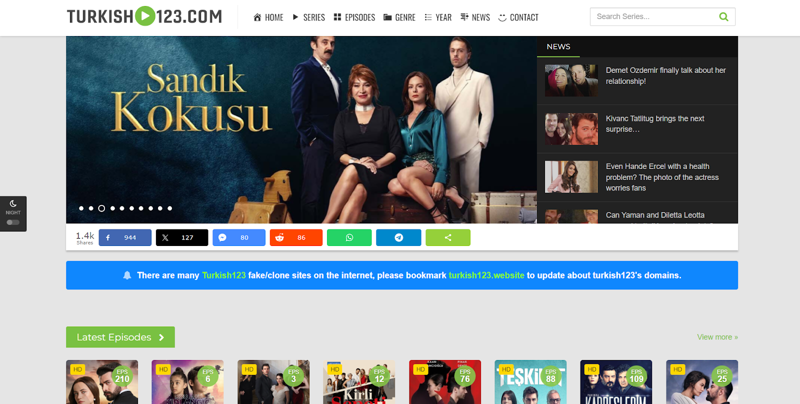 turkish 123 homepage