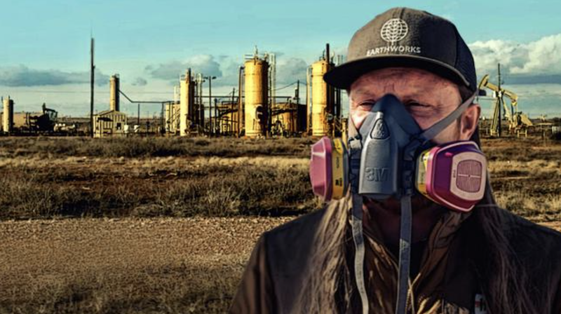 Earthworks Aktivist Frackinganlage