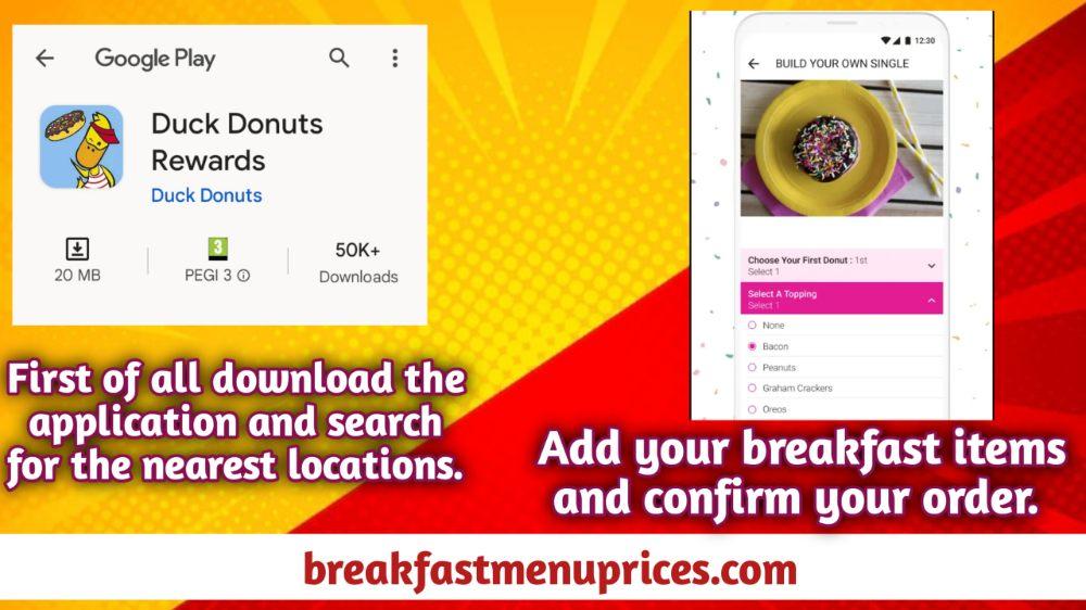Duck Donuts Delivery Through App