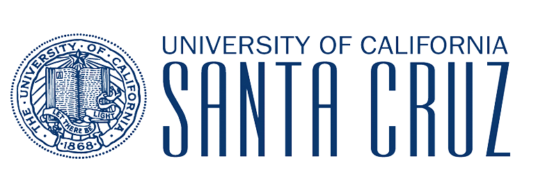 UCSC Logo emblem and the words "University of California Santa Cruz" to the right of the emblem.