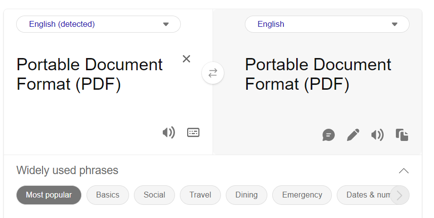 Translating documents with Bing Translate