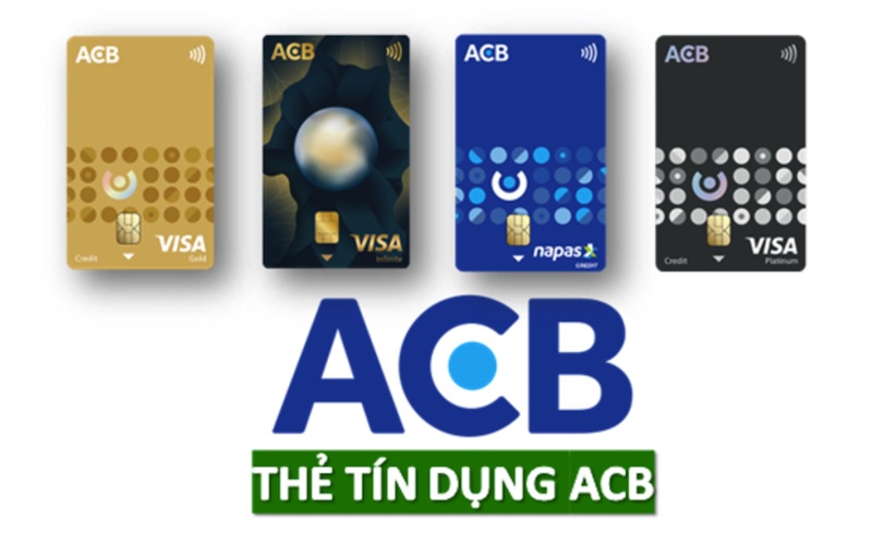 Ngân hàng ACB với đa dạng các loại thẻ tín dụng