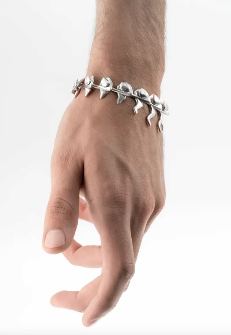 silver chunky bracelets