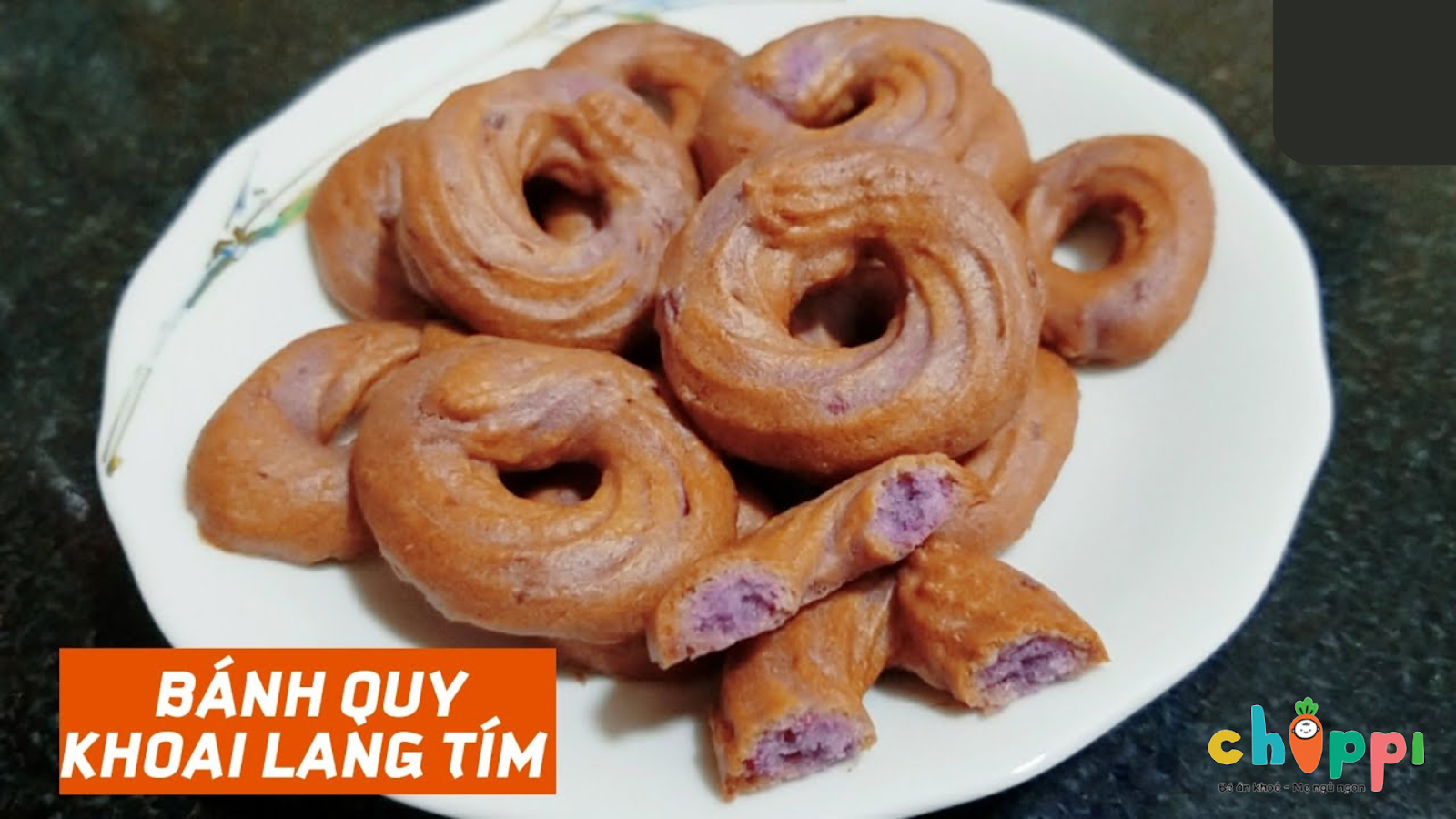 Bánh quy khoai lang cho bé ăn dặm