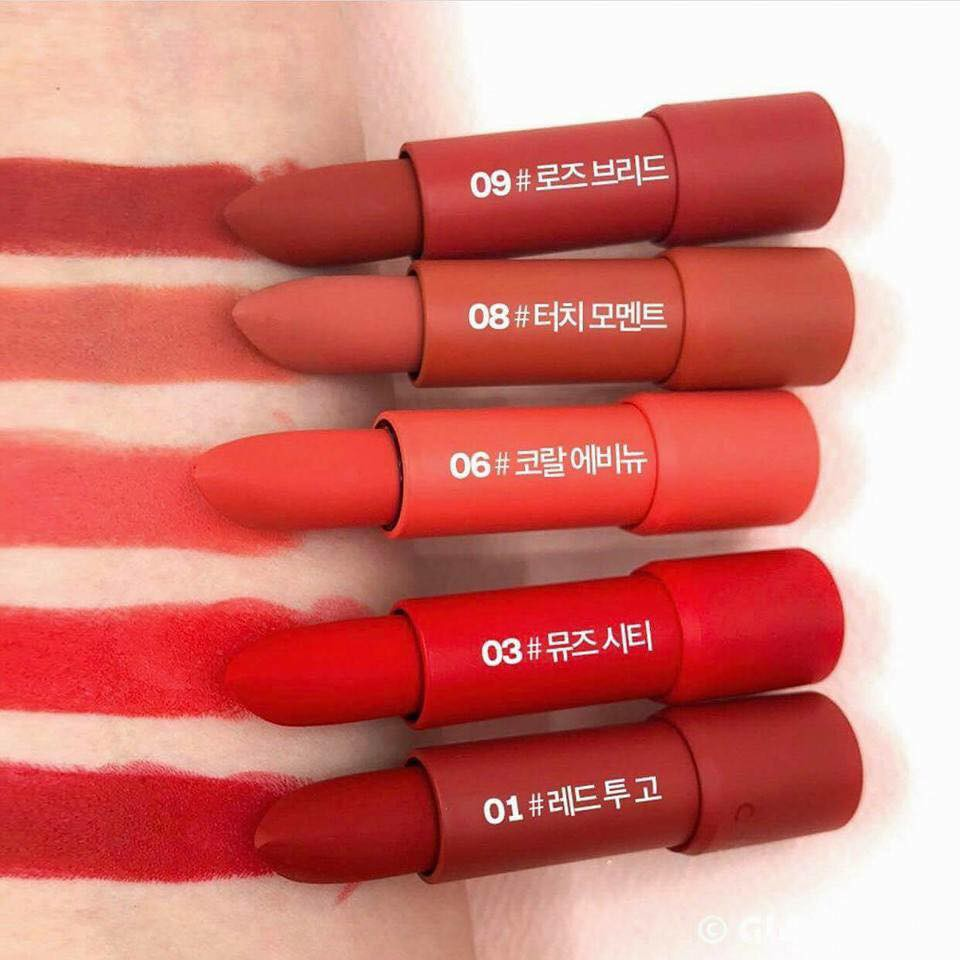 Son thỏi Clio Matte Lipstick Rouge Heel Velvet