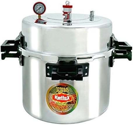 the Kwitex large jumbo commercial aluminum pressure cooker 160-liter steamer cooking pot