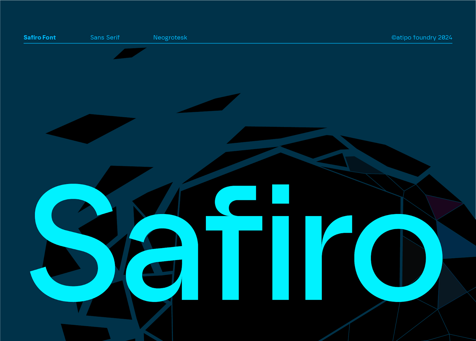 Artifact from the Safiro Font: Mastery in Font Design & Typography article on Abduzeedo