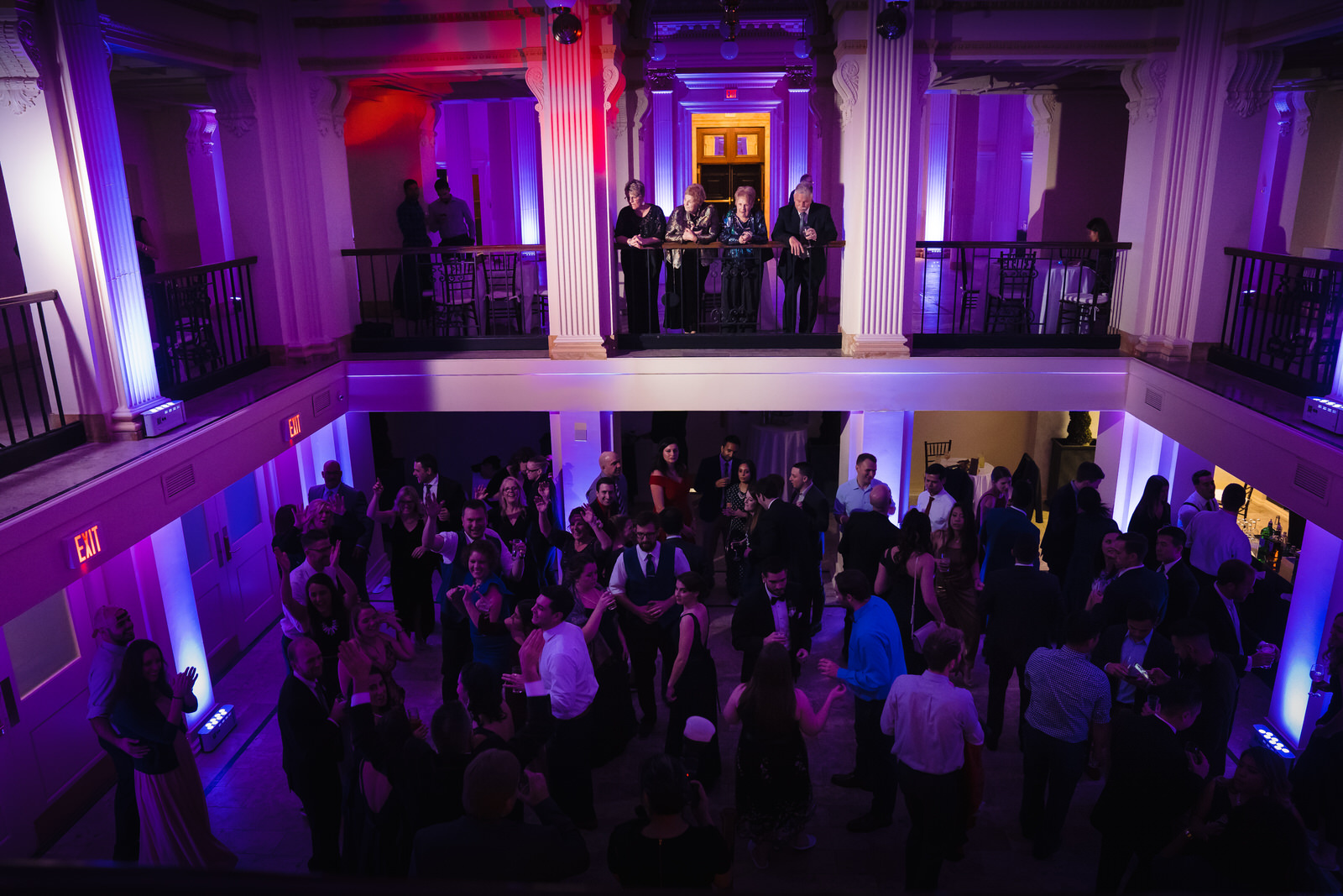 Providence Public Library Wedding Photo of the grand hall by Boston Wedding Photographer Nicole Chan Photography