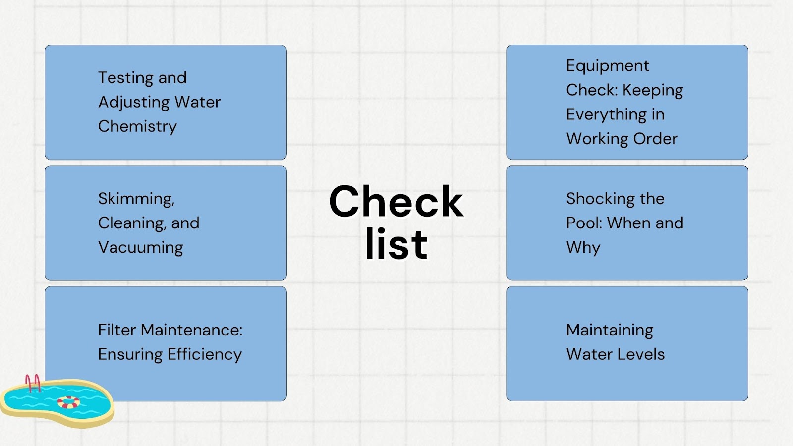 The Weekly Pool Maintenance Checklist
