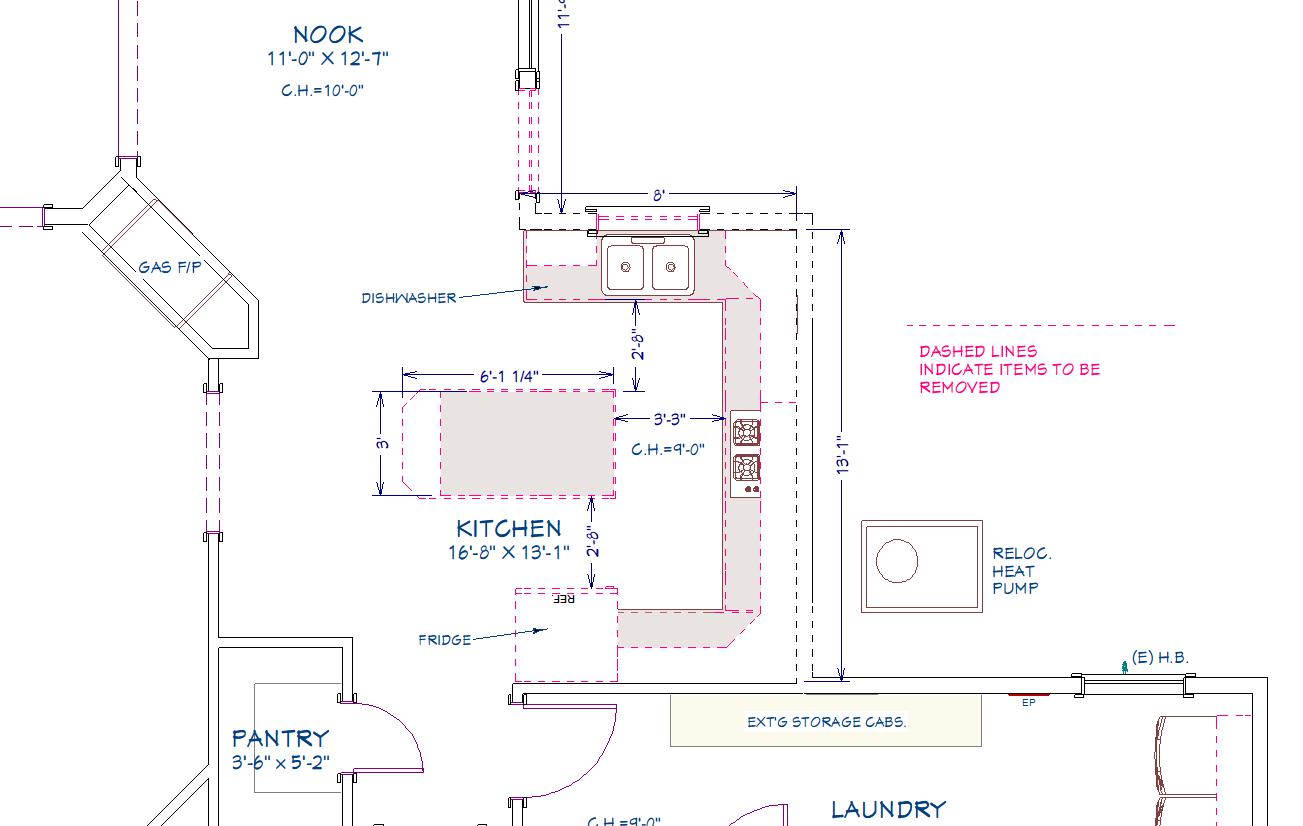 Kitchen Mistake #5 – Placing an island when there isn’t enough space 