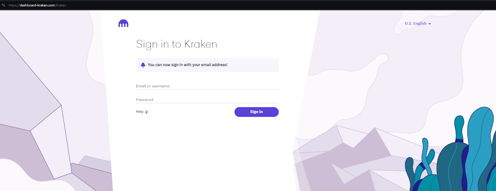 Kraken phishing page (Source - SilentPush)