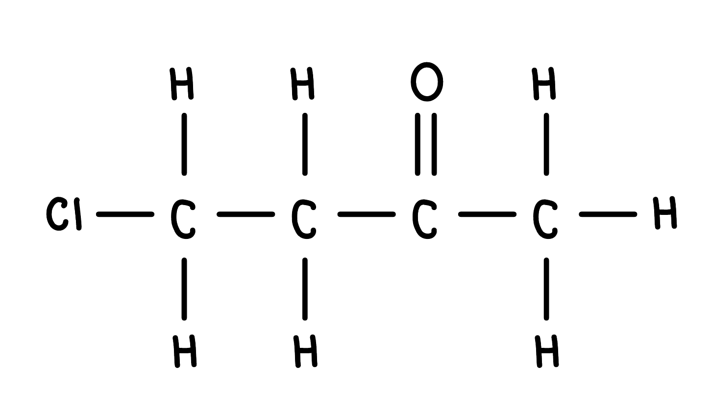 Structure found using 13C-NMR spectrum for unknown #1