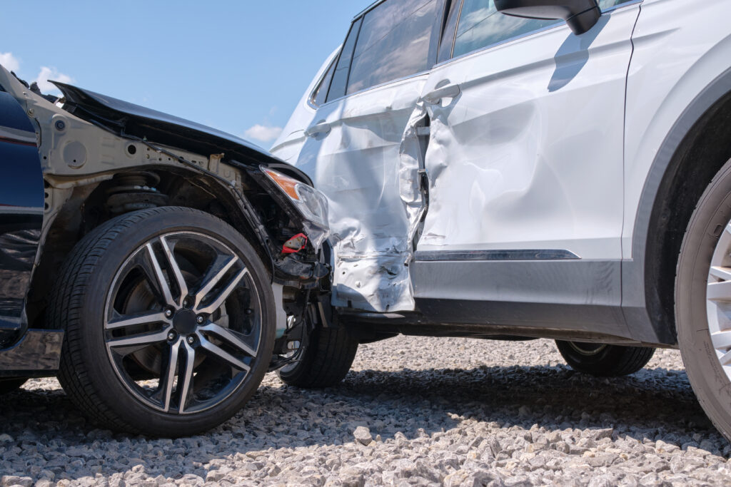 car accident t bone scene in indiana