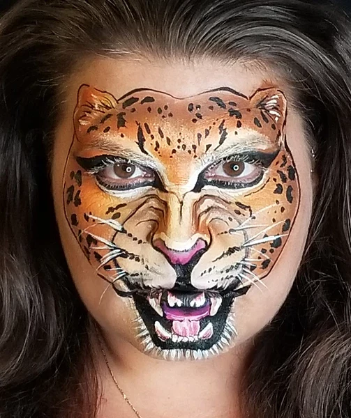Picture of a girl rocking the cheetah design