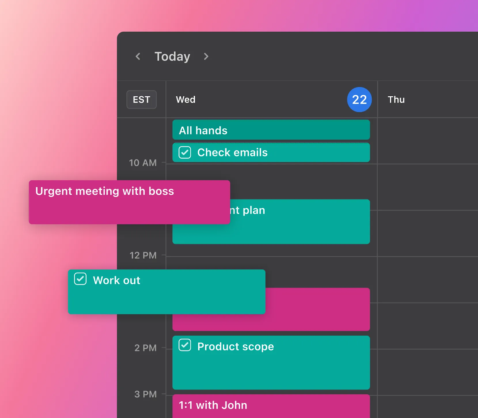  Intelligent Calendar for Motion