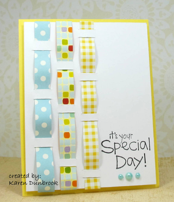 Woven wishes birthday card