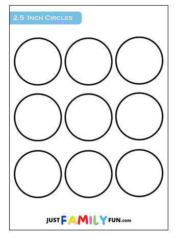 2.5 Inch Circle Templates