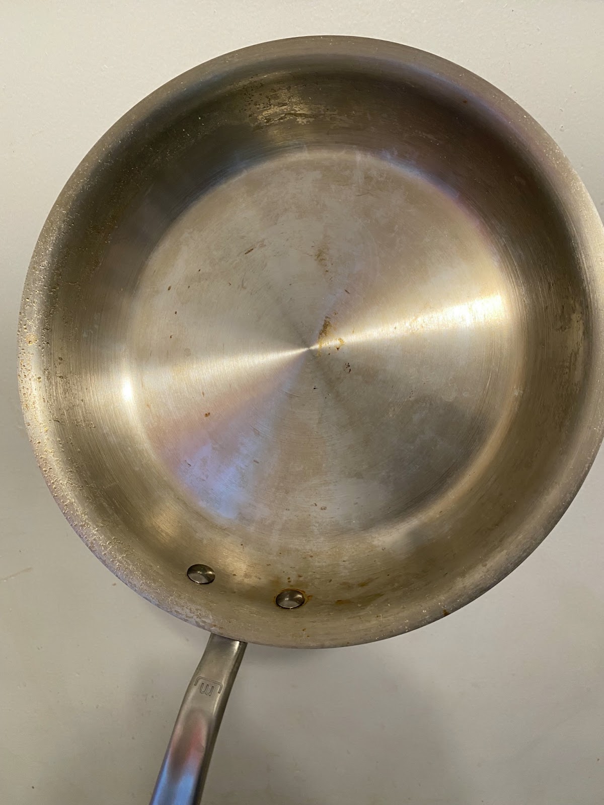 made in stainless steel pan after use