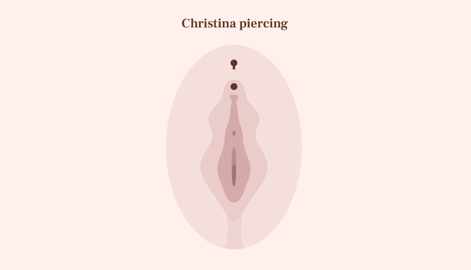 Graphic image showing the Christina Piercing