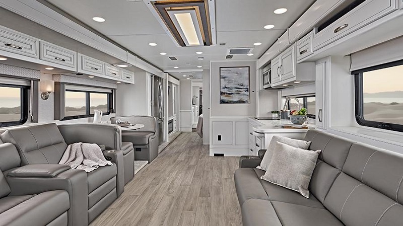 2024 best Class A motorhomes for full-timers Entegra Coach Reatta XL 39BH interior