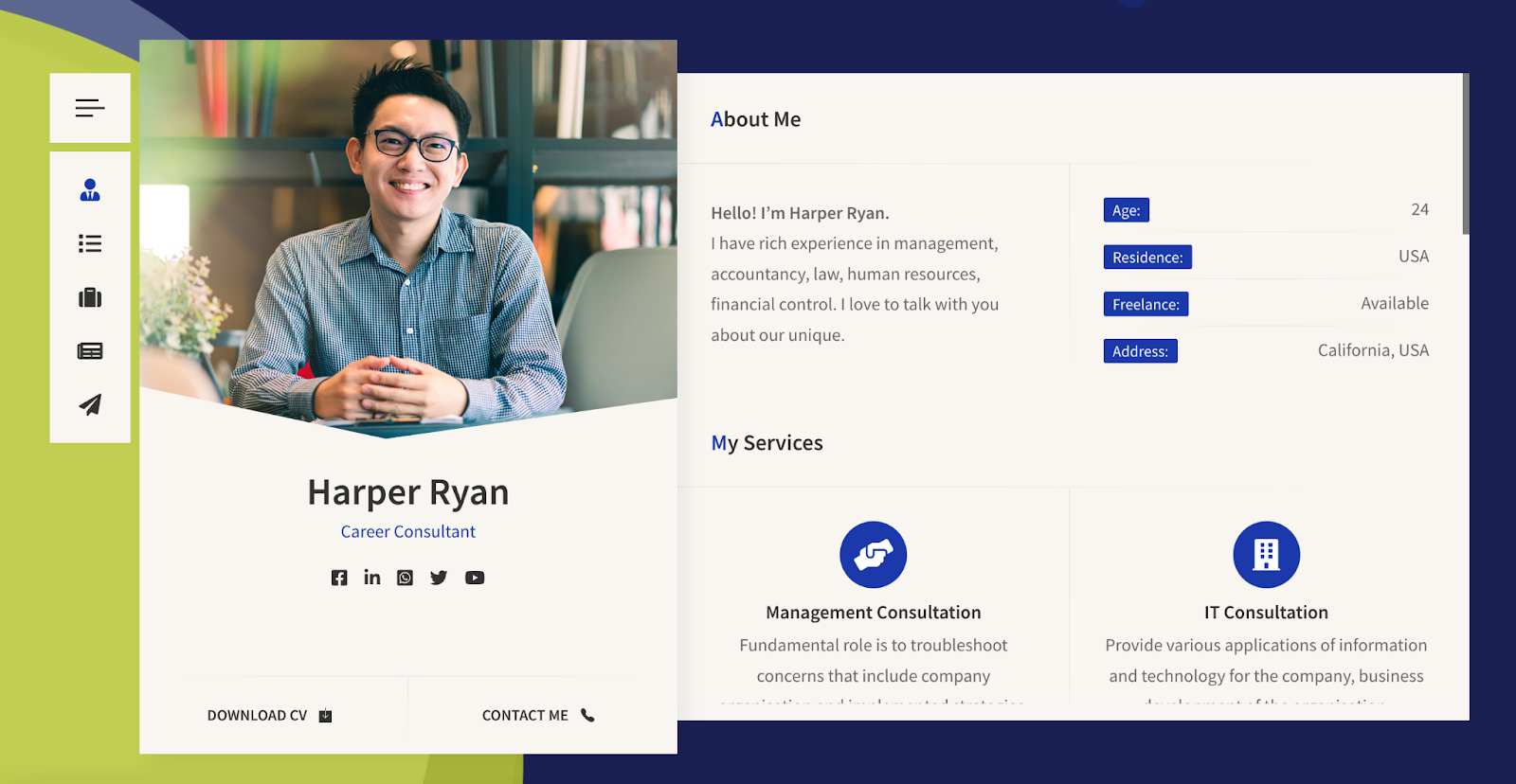 best resume wordpress theme, RyanCV