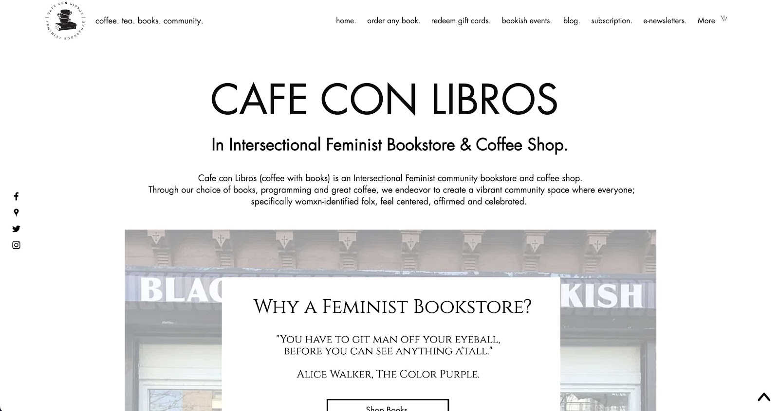 Cafe Con Libros company description