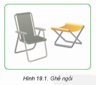 A chair and a folding chair

Description automatically generated