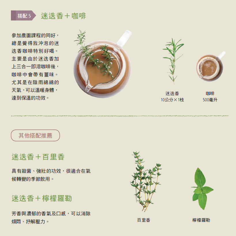 Herbs香草百科：◎ 生鮮香草茶飲 ◎ 🌿迷迭香