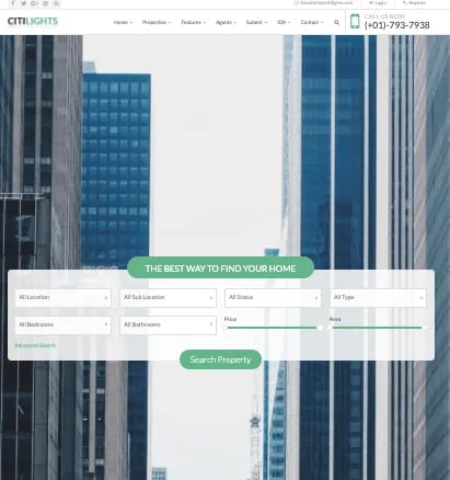 Citilights WordPress Chủ đề Bất động sản