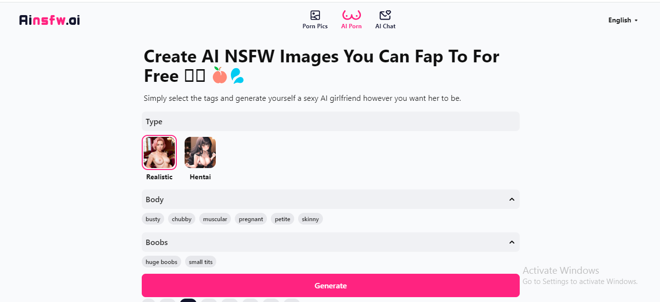 Create AI NSFW images with AI NSFWAI