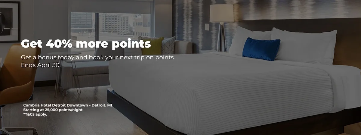 Current Choice Privileges Buy Points Offer