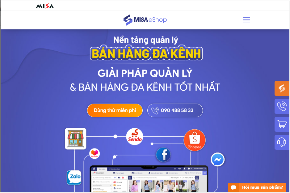 Phần mềm MISA eShop