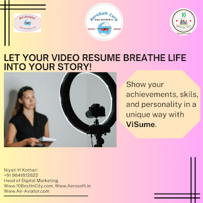Visum,video resume, digital marketing jobs, job interview, job ready, niyati kothari