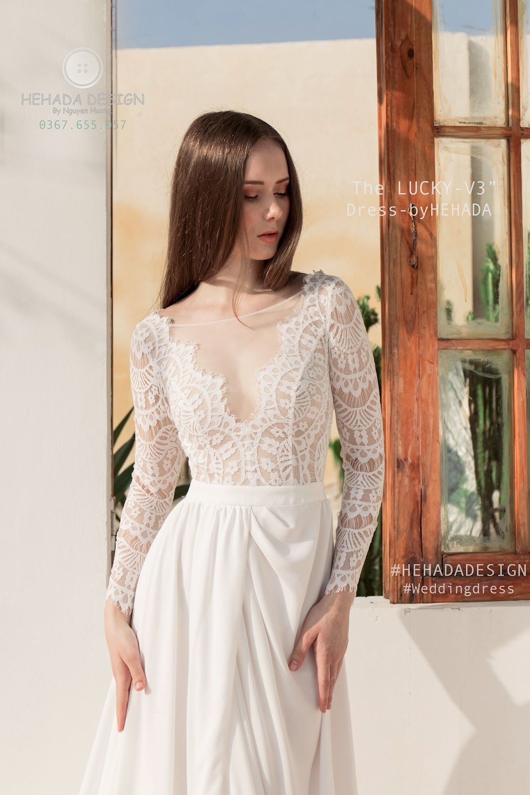 Họa tiết váy cưới The Lucky V3