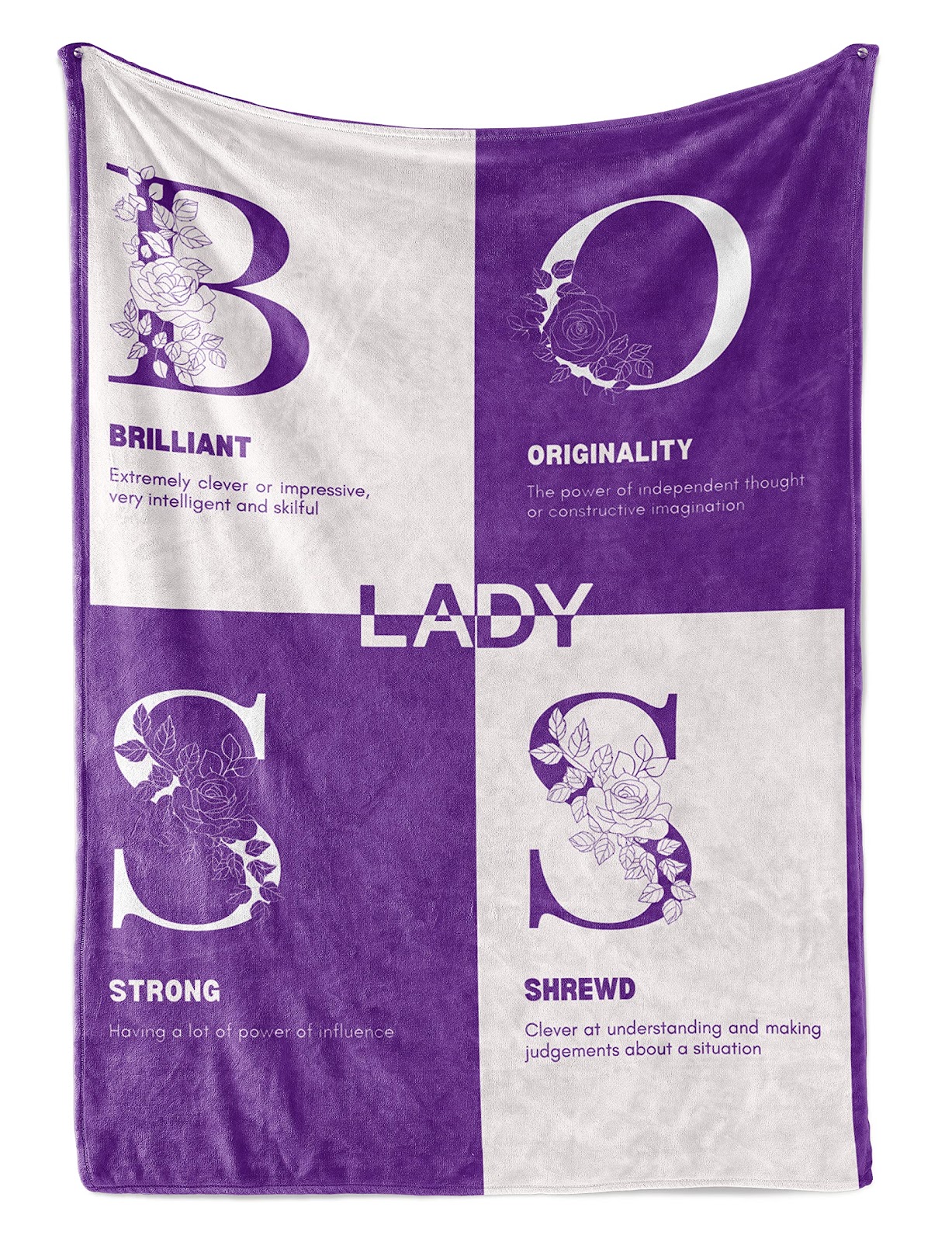 InnoBeta Boss Lady Flannel Fleece Throw Blanket