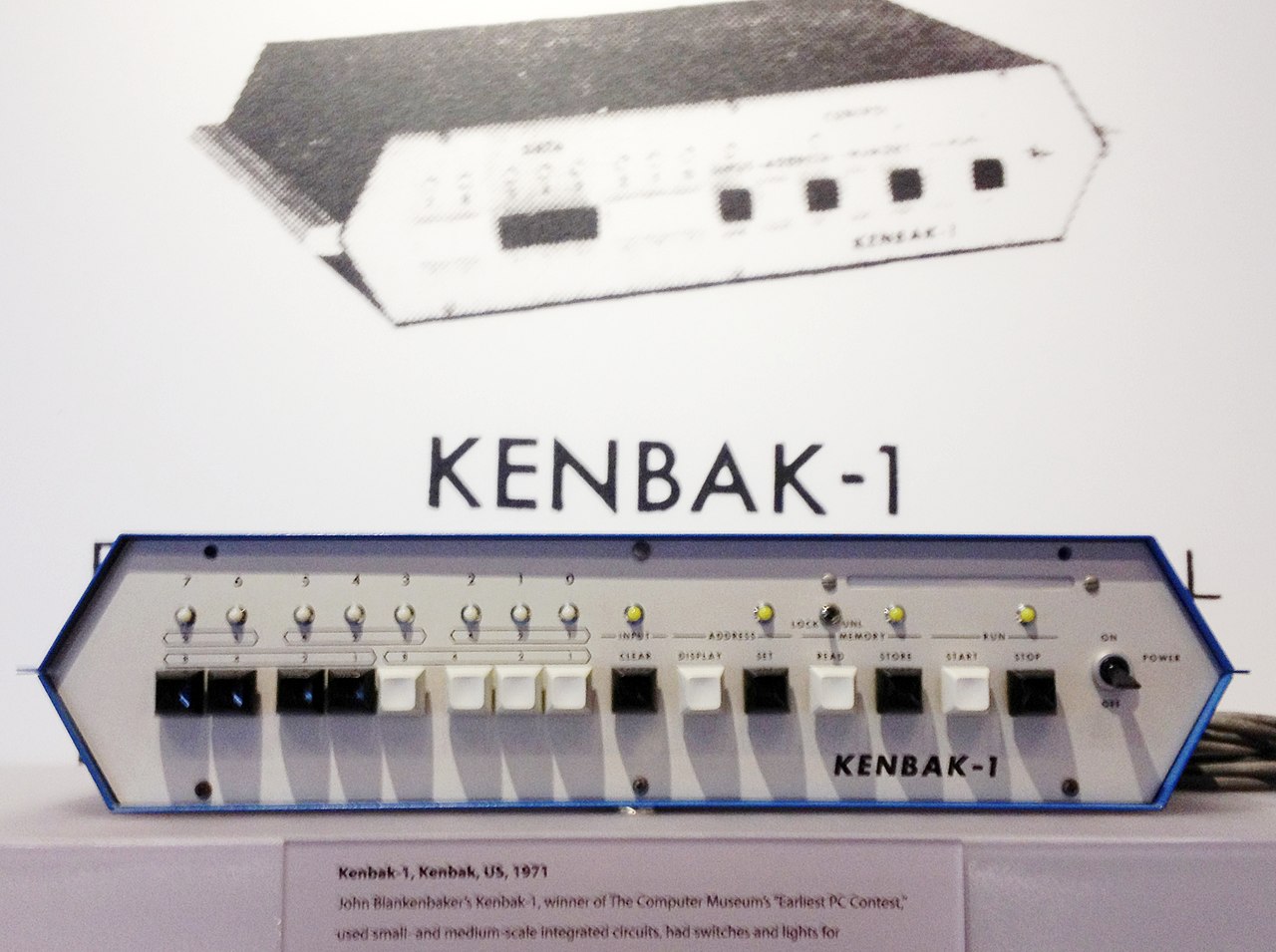 a photo of the Kenbak-1, the first commercial PC