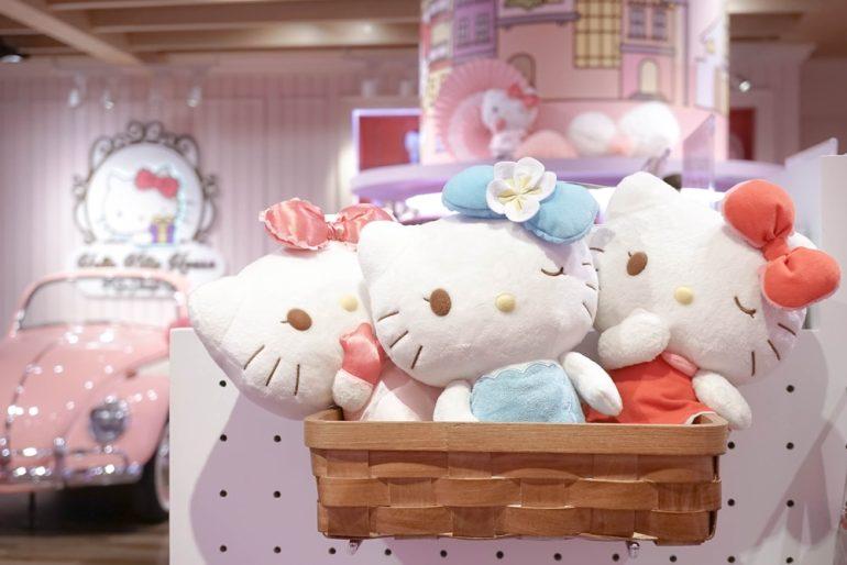 Hello Kitty Merchandise Plush Soft Toys in Hello Kitty House Bangkok, Thailand