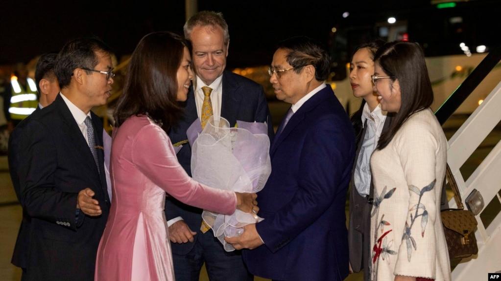 Thủ tướng Việt Nam Phạm Minh Chính đến Melbourne ngày 4/3/2024.
