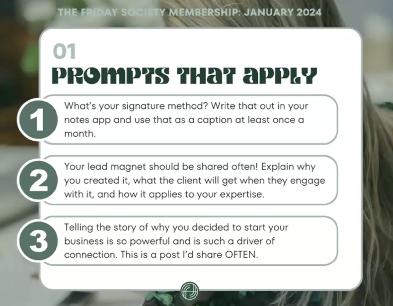 Prompts for social media hack