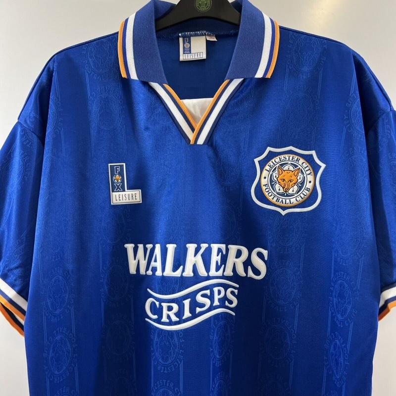 Reliving Football History: Leicester City's 1995 Match worn Lineker jersey.