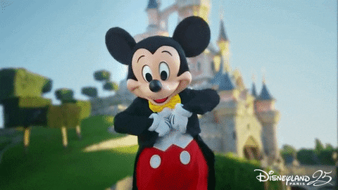 Disneyland Gif - Micky Mouse is Welcoming All to Disneyland