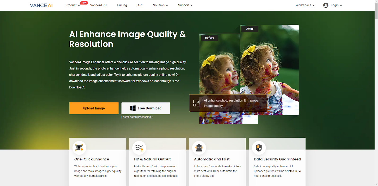 VanceAI Image Enhancer